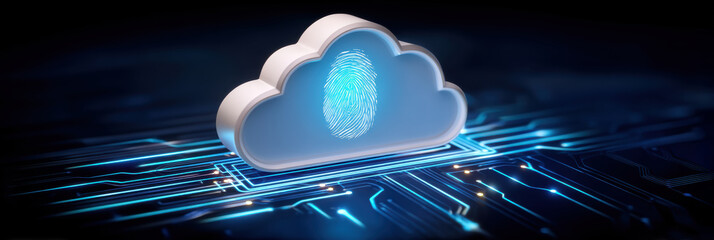 Secure cloud computing technology with biometric fingerprint protection