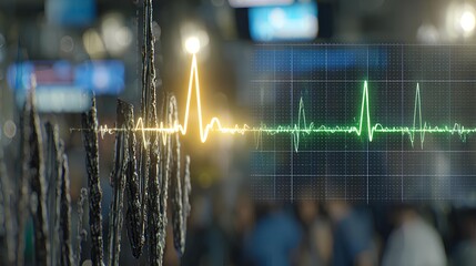 Summary of digital health monitors with fluctuating data, electrocardiogram