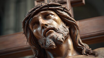Jesus of Nazareth with crown of thorns