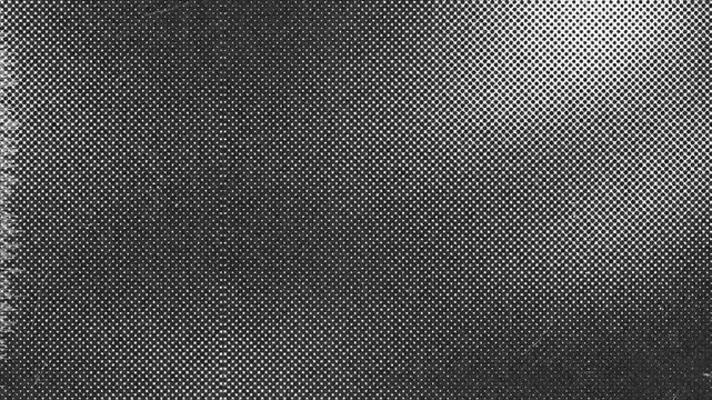 Distorted halftone pattern in black and white creates visual texture