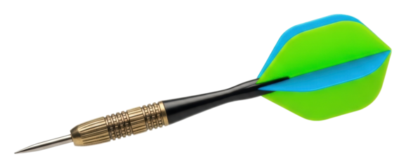 Dart throwing competition arena sports event exciting atmosphere isolated on transparent background