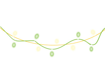 Cinematic Glow of Edison Style Fairy Lights on white.