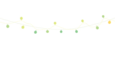 Elegant Glowing String Lights with Intertwined Green Wires for Festive Celebration