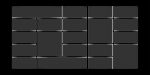 Futuristic transparent glass frames for website landing page. Digital banners UI templates design
