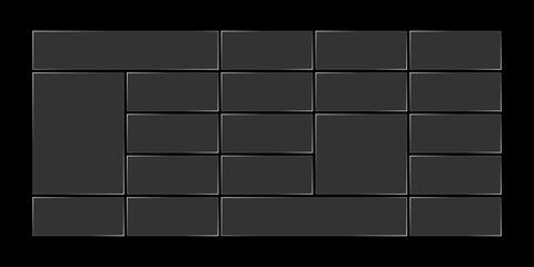 Futuristic transparent glass frames for website landing page. Digital banners UI templates design
