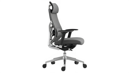 Office Chair With a Modern Design, isolated on white or transparent background. PNG