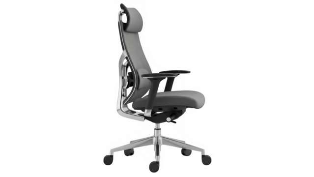 Office Chair With a Modern Design, isolated on white or transparent background. PNG - Powered by Adobe