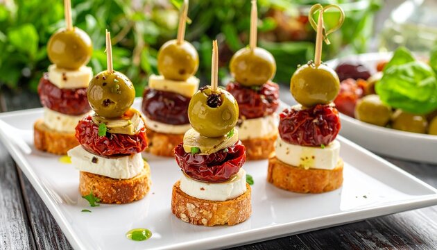 Mediterrane Antipasti-Spie&szlig;e