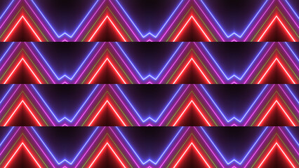 Glowing neon line mandala icon fabric sign illustration background.