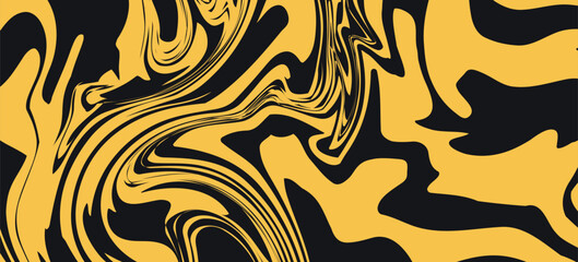 Luxurious Black and Gold Veined Marble Texture for Digital Backgrounds Seamless Pattern