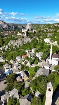 Videos of Pocitlj in Bosnia and Herzegovina, beautiful stone town. Taken with my drone.
