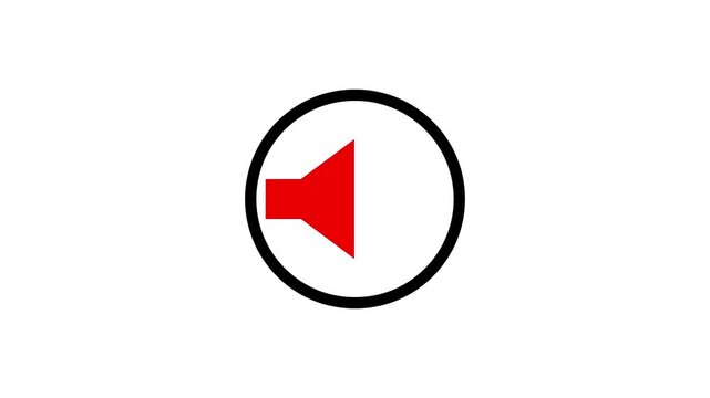 Muted Speaker Icon Symbol Audio Off Mute Button Graphic Element sound silent