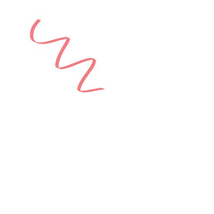 Pink Swirl Line hand-drawn illustration art