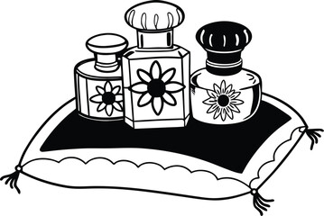 luxury perfume abstract background