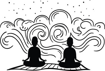 yoga abstract background