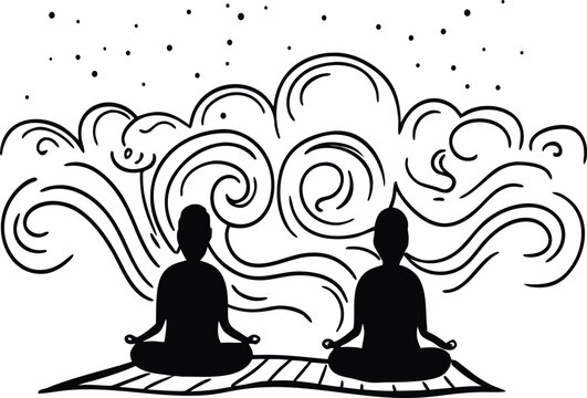 yoga abstract background