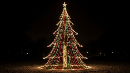 christmas tree with lights