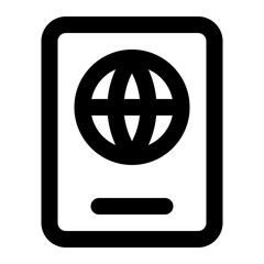 passport icon for illustration