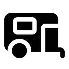 caravan icon for illustration