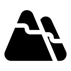 mountain icon for illustration