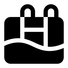 swimming icon for illustration