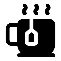 tea cup icon for illustration