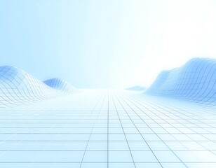 クリーンな余白とグリッドラインが特徴のシンプル背景素材