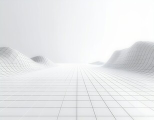 クリーンな余白とグリッドラインが特徴のシンプル背景素材