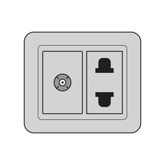 power switch vector + tv