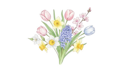 Obraz premium bouquet of spring flowers