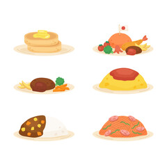 popular japanese dish set 2