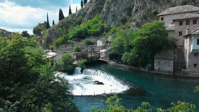A vibrant religious place Blagaj Tekija in Bosnia and Herzegovina