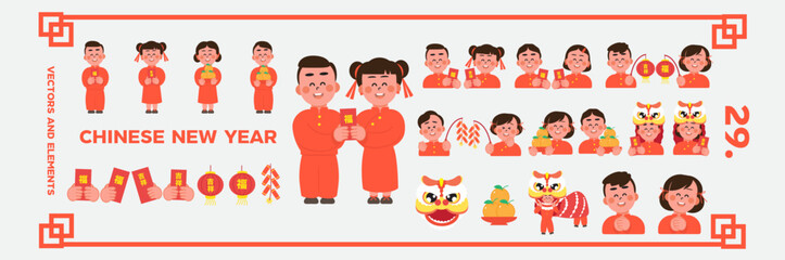 Chinese New Year elements