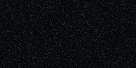 Black granular texture background with a dense pattern of tiny grey particles for abstract design and visual overlays