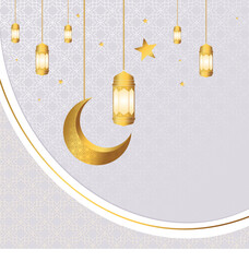 Ramadan and Eid al-Fitr theme design, Islamic background with. Vector illustration