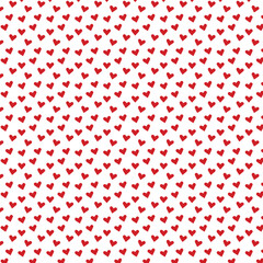 Cute hearts seamless pattern. Hand drawn heart seamless pattern. Doodle hipster simple background about love for Valentines day. Trendy simple texture with tiny little hearts.