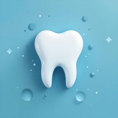 Healthy tooth close-up. Dental health concept 
