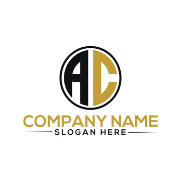  ac Letter modern Logo Design  Vector logo . Minimal ac logo template background in illustrator ac new logo