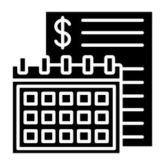 Obraz premium Financial month Icon