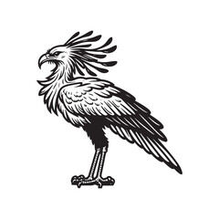 Obraz premium Majestic eagle illustration with sharp talons