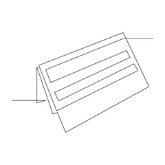 Calendar icon in a single continuous line art style for planning