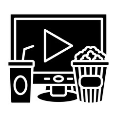 Watching a movie Icon