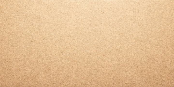 A vintage brown cardboard texture background features an empty blank surface with an aged grunge pattern on rough antique parchment material for a textured beige paper backdrop