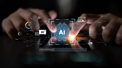 A creative platform powered by a generative AI brain. Users can enter prompts to generate content like images, interact with chatbots, and visualize data analytics. Fermion