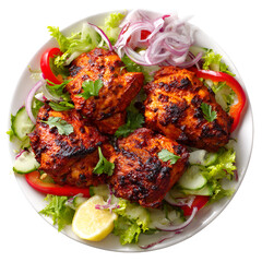 Homemade tandoor cooking tandoori chicken