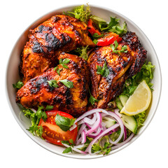 Homemade tandoor cooking tandoori chicken
