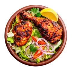 Homemade tandoor cooking tandoori chicken