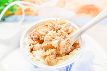 簡単スイーツ作り　チーズケーキ風