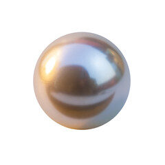Single Luminous Pearl with Reflective Surface on Black Background single object sphere