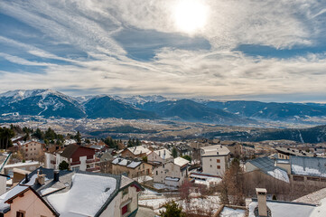 Font-Romeu-Odeillo-Via is a French town and commune, located in the Pyr&eacute;n&eacute;es-Orientales department in the Languedoc-Roussillon region and the center of the French Pyrenees.